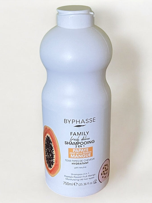 Shampooing Papaye  Fruit de la passion Mangue 2 en 1